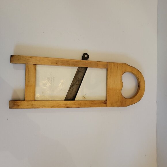 Vintage Czechoslovakian Wooden Tile Trivet Slicer Mandolin Windmill Design - Picture 7 of 7